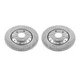 Power Stop 03-10 Audi A8 Quattro Rear Evolution Drilled & Slotted Rotors - Pair