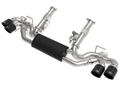 aFe MACH Force-Xp 3in إلى 2-1/2in 304SS Cat-Back 2020 Chevy Corvette (C8) 6.2L - طرف أسود