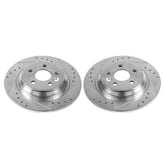 Power Stop 11-15 Volvo S60 Rear Evolution Drilled & Slotted Rotors - Pair