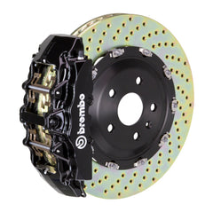 إطارات Brembo 02-07 كوبيه/سبايدر/04-07 GranSport أمامية GT BBK 6 مكبس مصبوب 380x34 2 قطعة دوارة مثقوبة - أسود