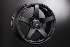 SSR GTV01 18x8.5 5x114.3 40mm Offset Flat Black Wheel 05-07 STI / 11+ tC