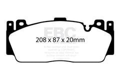 EBC 12-16 BMW M5 (F10) Bluestuff Front Brake Pads