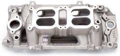 فتحة هواء مزدوجة رباعية الدورات في الدقيقة من Edelbrock Manifold BB Chevy Oval Port