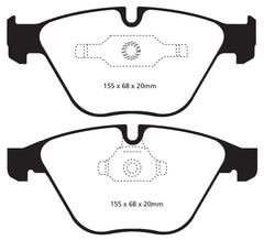 EBC 11+ BMW Z4 3.0 Twin Turbo iS (E89) Redstuff Front Brake Pads