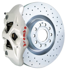 بريمبو 07-15 TT 2.0T/07-15 TT 3.2L/09-15 TTS Fr GT BBK 4 Pist Cast 345x30 1pc Rotor Drilled- White
