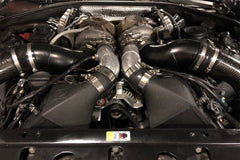 مجموعة مبرد هواء شحن مزدوج CSF 12-16 BMW M5 (F10) / 12-18 BMW M6 (F06/F12/F13) - أسود مجعد