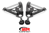 BMR 64-72 A-Body Pro-Touring Upper A-Arms with Tall Ball Joint (Delrin) - Black Hammertone