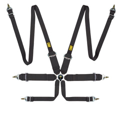 OMP First 3+2" 6 Point Harness - FIA Approved