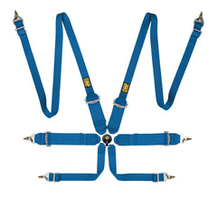 OMP First 3+2" 6 Point Harness - FIA Approved