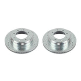 Power Stop 12-19 Nissan NV1500 Rear Evolution Drilled & Slotted Rotors - Pair