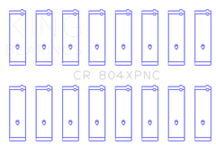 King Ford 260CI/289CI/302 5.0L Windsor (Size STDX) XP Tri-Metal Performance Connecting Rod Bearing