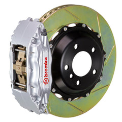بريمبو 03-06 G35 سيدان/03-08 350Z Fr GT BBK 4 مكابس مصبوبة قطعتان 355x32 قطعتان دوارة مشقوقة من النوع 1-فضي