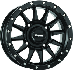 DragonFire Racing Echo Wheel 15X7 4/137 5+2 +10 Machined Black
