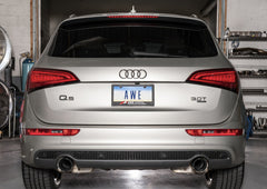 تعديل AWE Audi 8R Q5 3.0T Touring Edition مخرج عادم مزدوج باللون الأسود الماسي