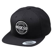 Sparco Cap S-Patch Snapback - Cam Black