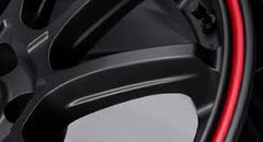 SSR GTV05 5x100 18x8.0 Offset 38 Flat Black w/ Red Line