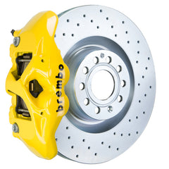 بريمبو 07-15 TT 2.0T/07-15 TT 3.2L/09-15 TTS Fr GT BBK 4 Pist Cast 345x30 1pc Rotor Drilled- Yellow