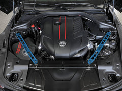 دعامة تعليق أمامية من الفولاذ المقاوم للصدأ من aFe CONTROL 304 باللون الأزرق - Toyota GR Supra (A90) 20-21