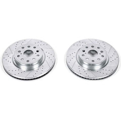 Power Stop 07-17 Lexus LS460 Front Evolution Drilled & Slotted Rotors - Pair