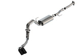 بورلا F-150 2021 5.0 لتر 2 باب RC SB (122.8 WB) XL/XLT 3/2.25 DSE Cat-Back S-Type Black Chrome Tips