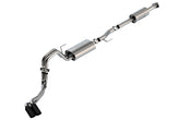 بورلا F-150 2021 3.3L CC SB EC STB XL/XLT/Lariat/KR/Plnm/LTD 3/2.25 DSE Cat-Back ATAK أسود CHR نصائح