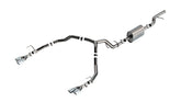بورلا 21-22 شيفروليه تاهو 5.3 لتر V8 2/4WD 4DR 3in/2.75in S-Type Cat-Back عادم مع أطراف من الكروم