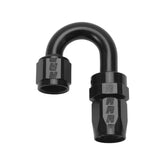 Russell Performance -10 AN Black 180 Degree Full Flow Swivel Hose End