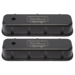 Edelbrock Valve Cover Victor Series Chevrolet 1965 and Later 396-502 V8 Tall Black