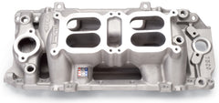 فتحة هواء مزدوجة رباعية الدورات في الدقيقة من Edelbrock Manifold BB Chevy Oval Port