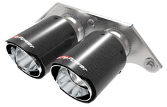 أطراف عادم aFe Power Mach Force Xp مقاس 4 بوصات مصنوعة من ألياف الكربون 304 SS لسيارة بورش 911 GT3 سعة 3.8 لتر/4.0 لتر موديلات 2014-2019