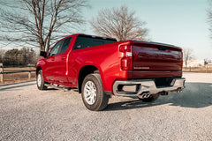 مخرج خلفي مزدوج من طراز Corsa 19-23 GMC Sierra 1500 Cat-Back مع أطراف Pro-Series مصقولة مقاس 4 بوصات