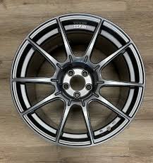 SSR GTX01 18x9 5x100 52mm Offset Dark Silver Wheel (S/O, No Cancellations)