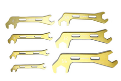 GReddy Angled AN Wrenches - Gold Anodized