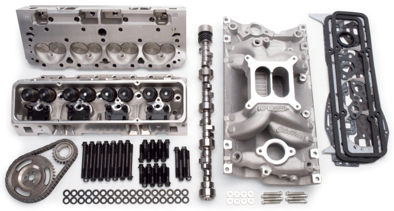 مجموعة Edelbrock Power Package Top End 383 SBC 460 حصان