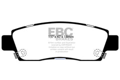 EBC 03-05 Buick Rainier 4.2L Bluestuff Rear Brake Pads