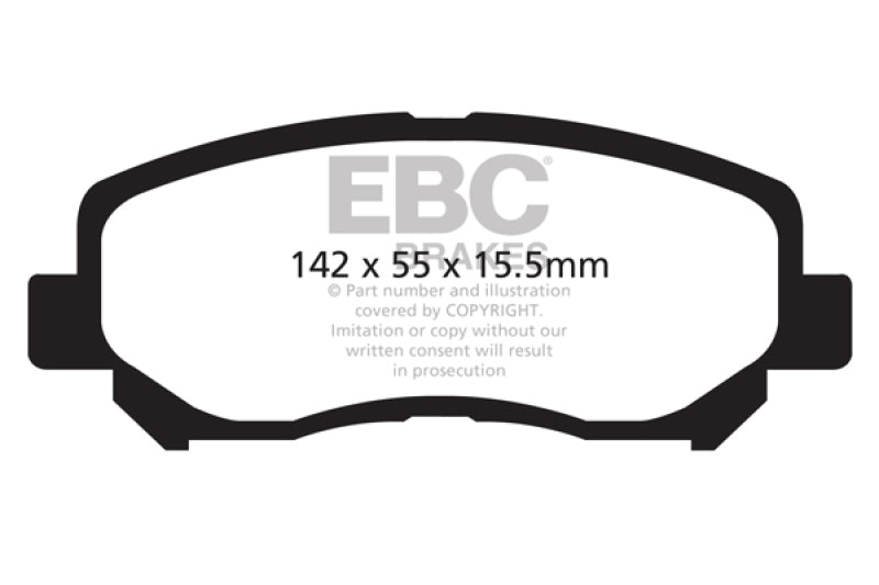 وسادات الفرامل الأمامية EBC 12+ Mazda CX-5 2 Redstuff