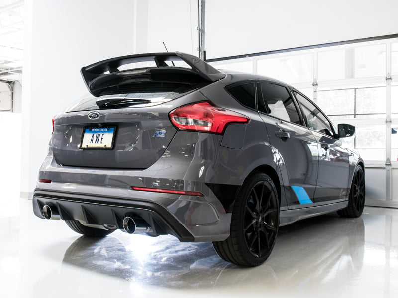 AWE Tuning Ford Focus RS SwitchPath Cat-back Exhaust Tips - Diamond Black
