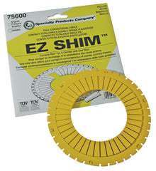 دعامة EZ Shim مزدوجة الزاوية من SPC Performance لإطارات العجلات الأمامية والخلفية (أصفر)