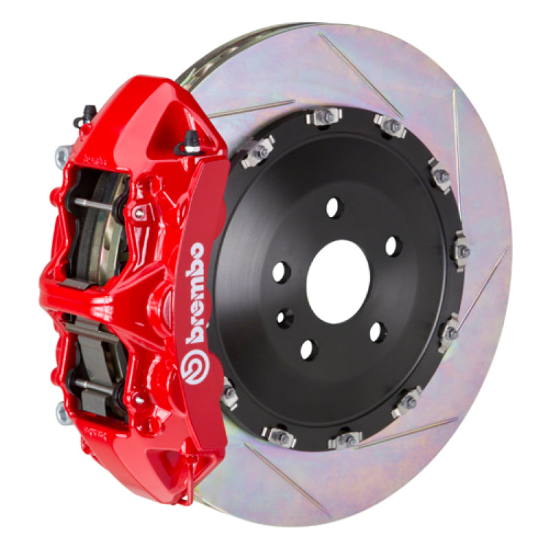 بريمبو 03-07 كايين/S/توربو Fr GT BBK 6Pis Cast 405x34 2pc Rotor Sloted Type1-Red