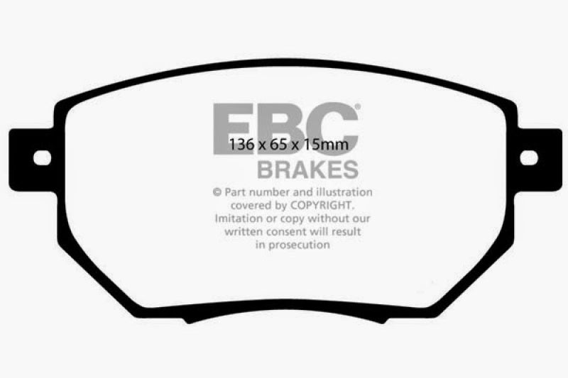 وسادات الفرامل الأمامية Yellowstuff لسيارة Infiniti FX35 3.5 EBC 03-05
