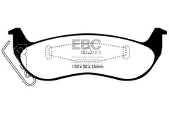 وسادات الفرامل الخلفية من Redstuff لسيارة Ford Crown Victoria 4.6 EBC 03+