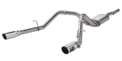 نظام عادم خلفي من نوع aFe Apollo GT Series 3 IN 409 SS مع طرف مصقول لسيارة GM Sierra 1500 09-18