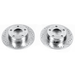 Power Stop 99-04 Audi A6 Quattro Rear Evolution Drilled & Slotted Rotors - Pair