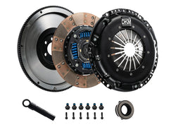 قابض DKM من السيراميك ثنائي القرص لسيارة BMW E34/E36/E39/E46/Z3 (6 أسطوانات) مع دولاب الموازنة (عزم دوران 650 قدمًا/رطلًا)