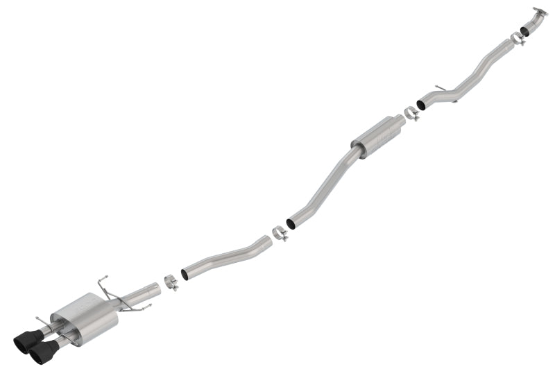 بورلا 17-19 هوندا سيفيك SI سيدان 1.5 لتر توربو MT FWD 4DR Catback S-TYPE مع أطراف سيراميك سوداء