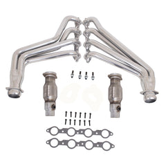 أنابيب عادم طويلة مع محولات لسيارة BBK Camaro LS3 L99 موديل 10-15 - سيراميك فضي مقاس 1-3/4