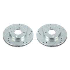Power Stop 18-19 Nissan Kicks Front Evolution Drilled & Slotted Rotors - Pair