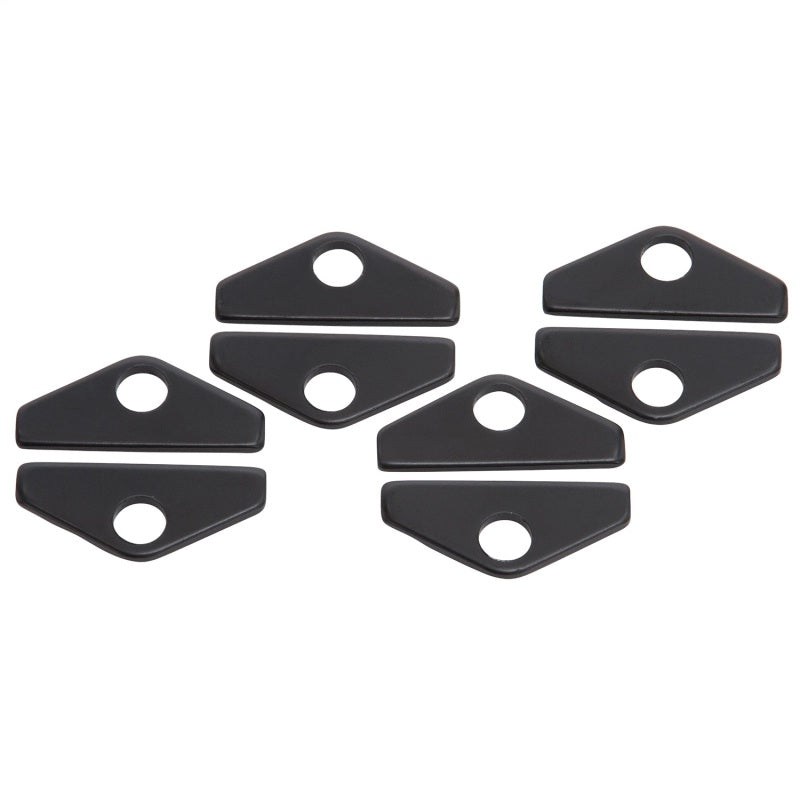 طقم تثبيت Edelbrock Vc Hold Down Tab من الفولاذ العالمي باللون الأسود، مجموعة من 8 قطع