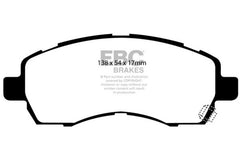 وسادات الفرامل الأمامية Redstuff لسيارة Subaru Impreza 1.8 EBC 97-98