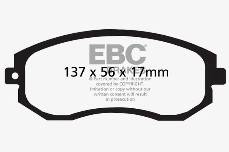 وسادات الفرامل الأمامية Greenstuff لسيارة Scion FR-S 2 EBC 12+